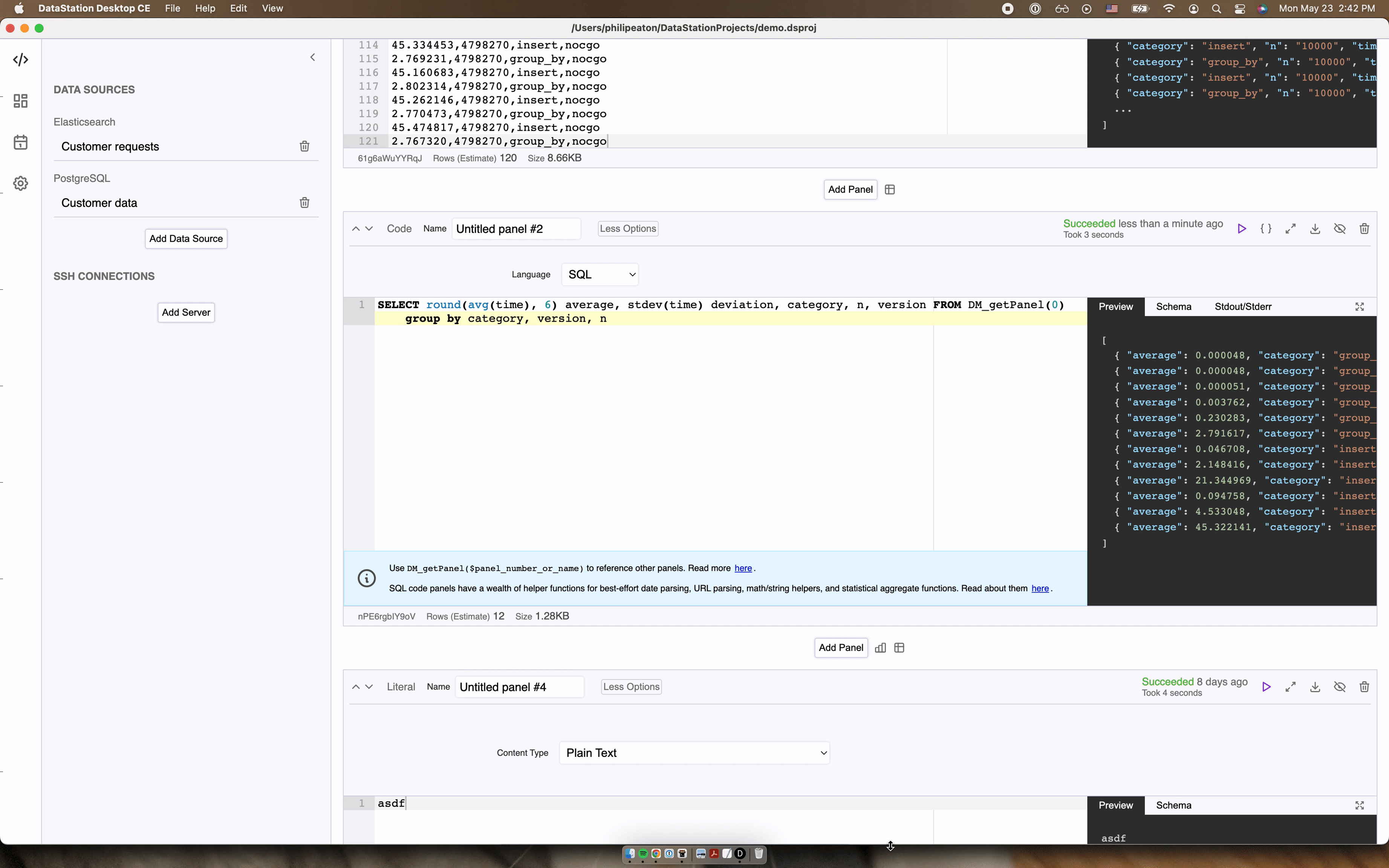 Formatting SQL