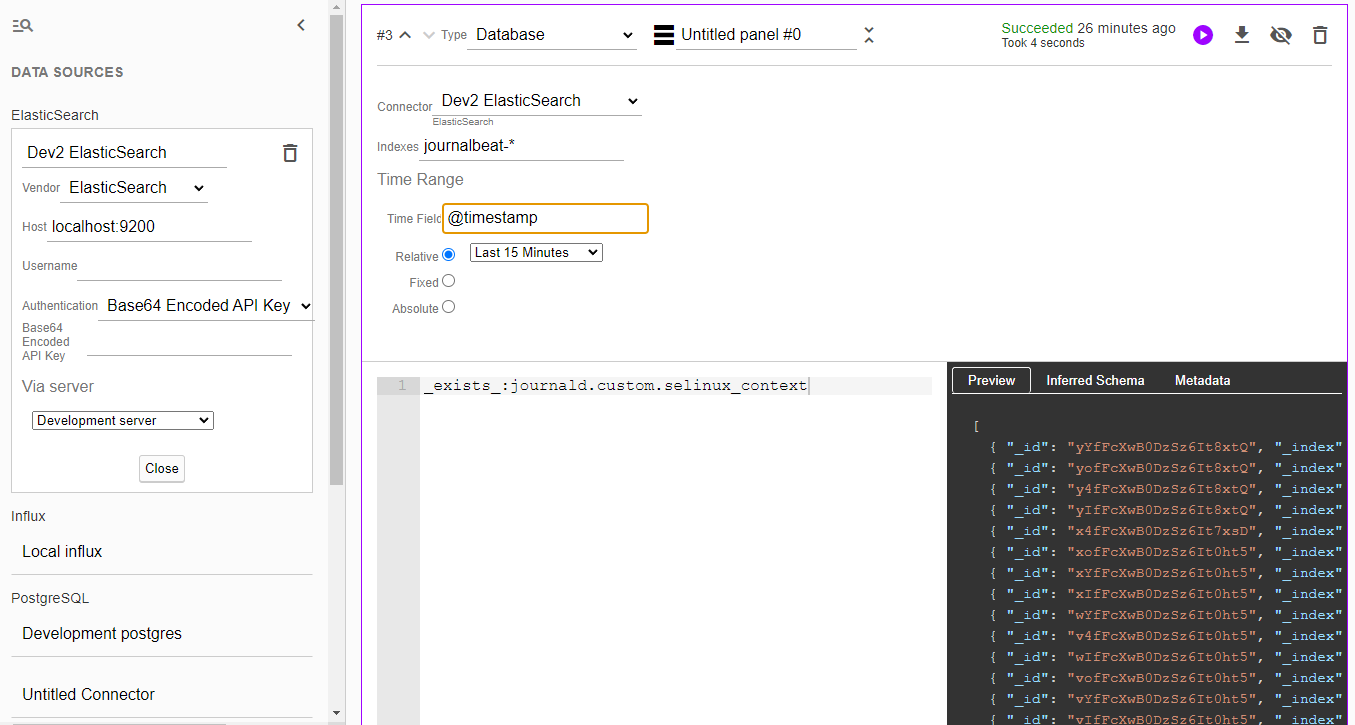 Elasticsearch support