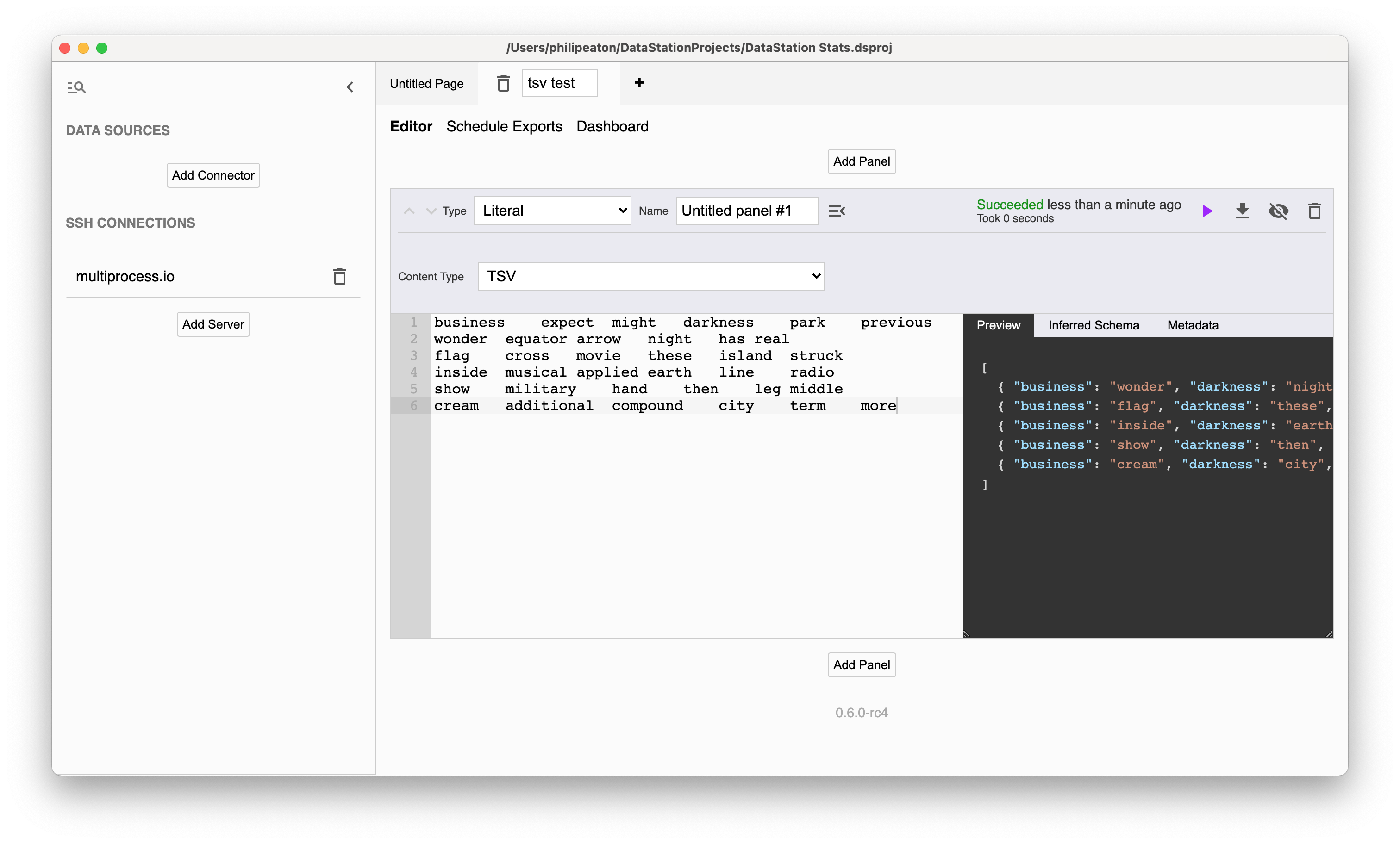 Loading TSV files